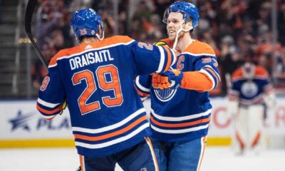 Connor Mcdavid Leon Draisaitl Nhl Action