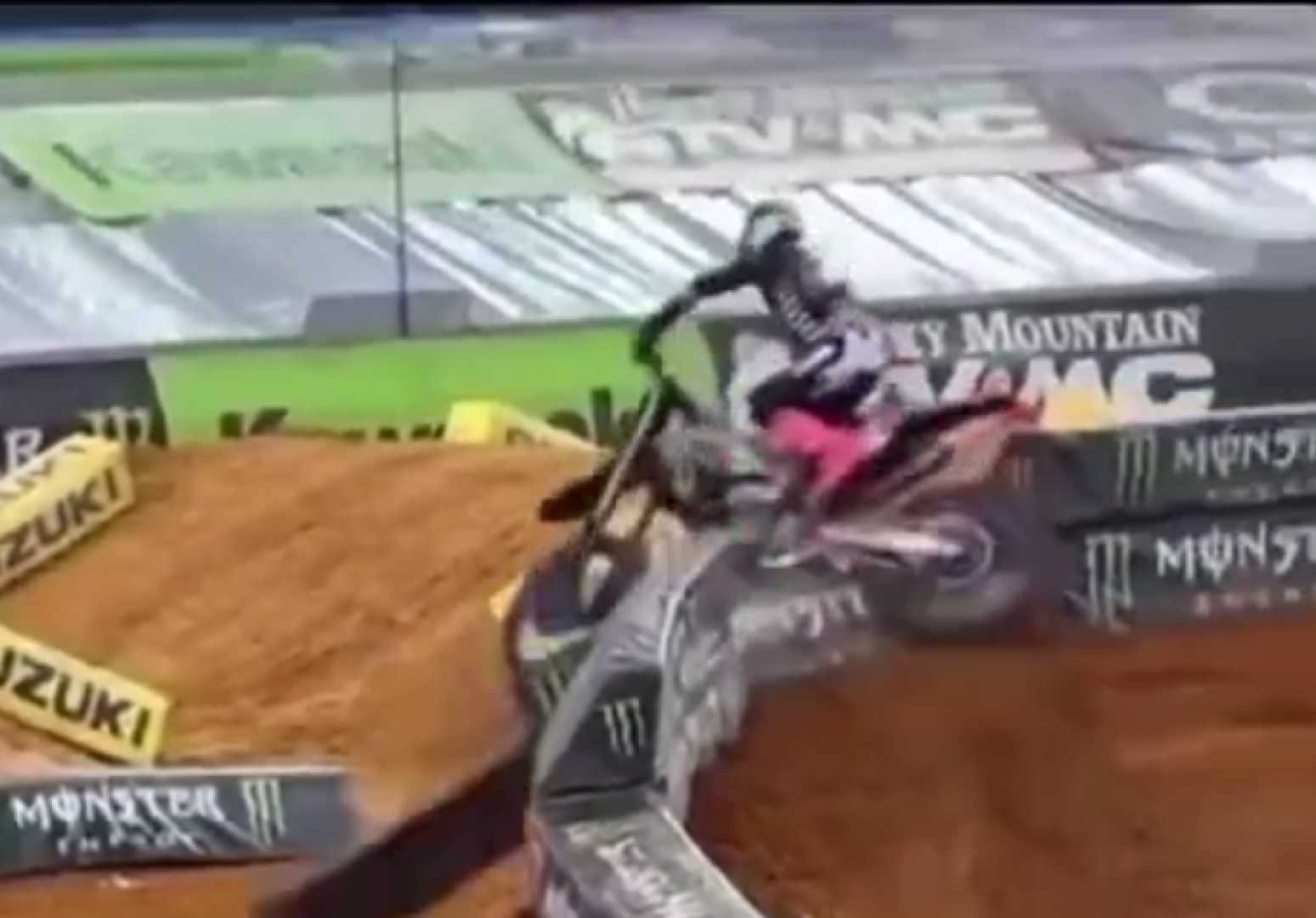 Cooper Webb Arlington Triple Crown Crash