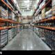 Costco Wholesale Warehouse Interior With Pallets