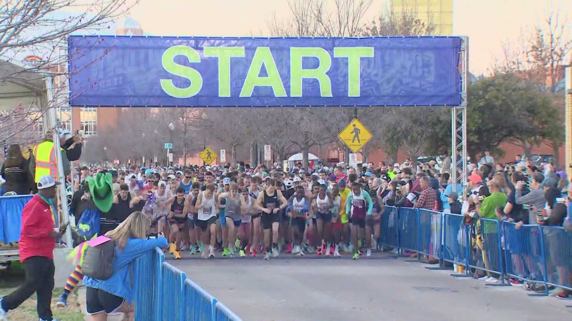 Cowtown Marathon Fort Worth Athletes Running Cold