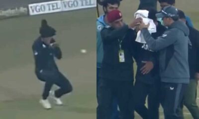 Cricket Player Injured Fielding In Lahore Stadium