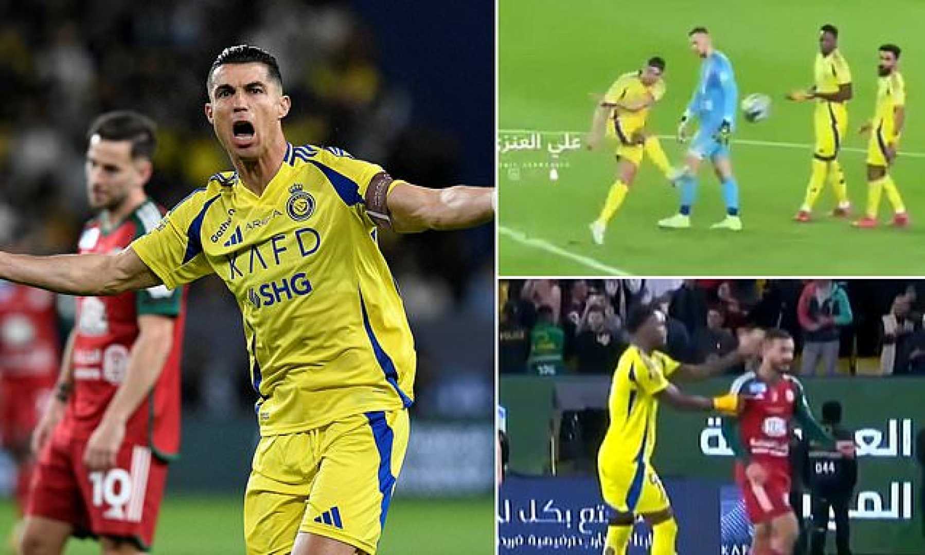 Cristiano Ronaldo Al Nassr Match Red Card Reaction