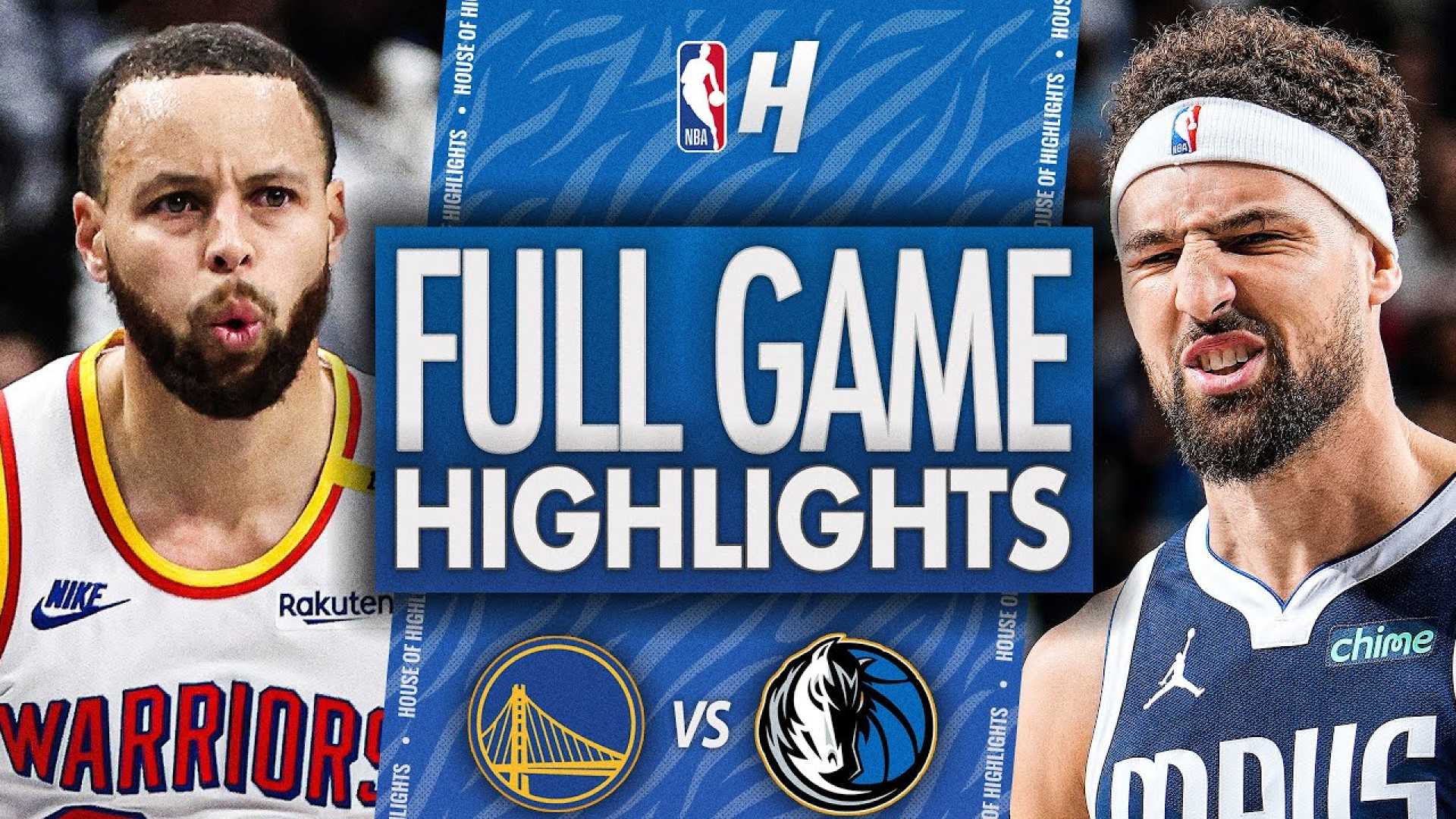 Dallas Mavericks Vs Golden State Warriors Game Highlights