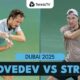 Daniil Medvedev Tennis Match Dubai 2025