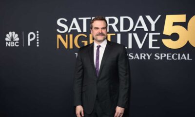 David Harbour Red Carpet Snl Anniversary 2025