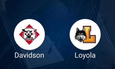 Davidson Wildcats Loyola Chicago Ramblers College Basketball