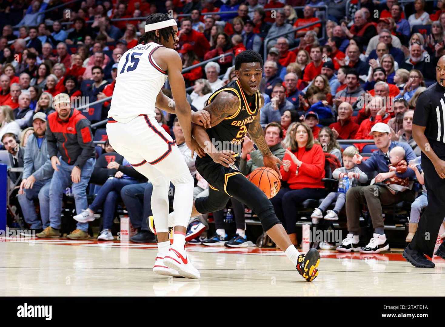 Dayton Flyers Basketball Game Action