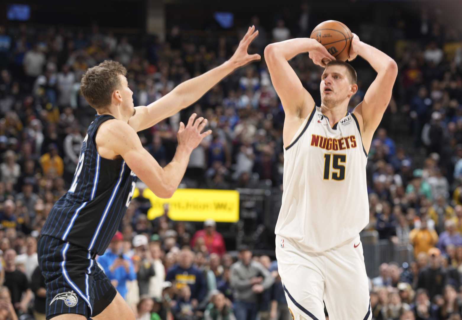 Denver Nuggets Nikola Jokic Three Pointer