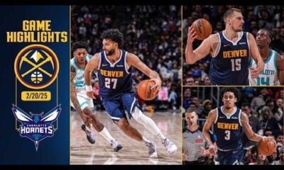 Denver Nuggets Vs Charlotte Hornets Basketball Game Highlights