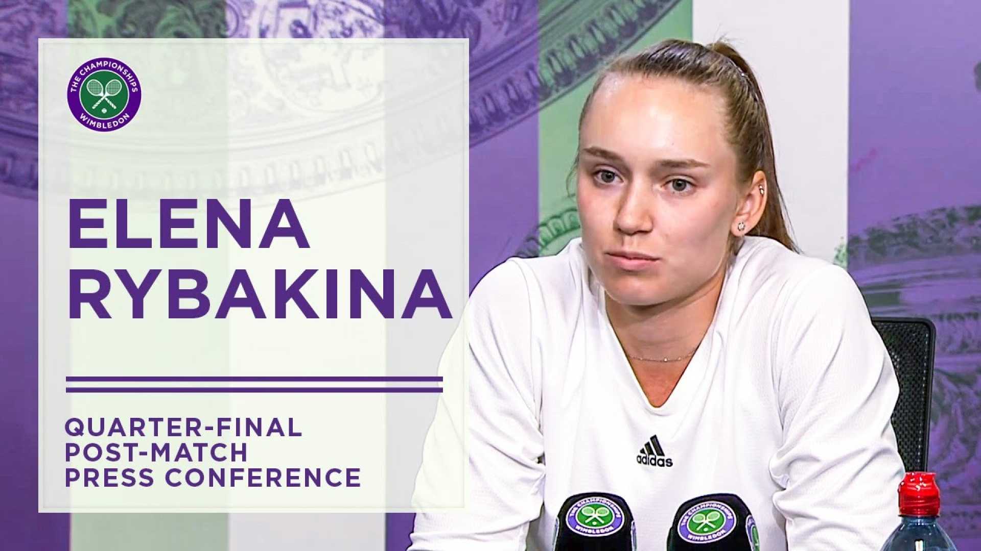 Elena Rybakina Tennis Press Conference