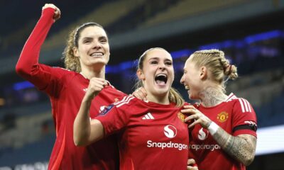 Ella Toone Manchester United Celebrating Goal Wsl