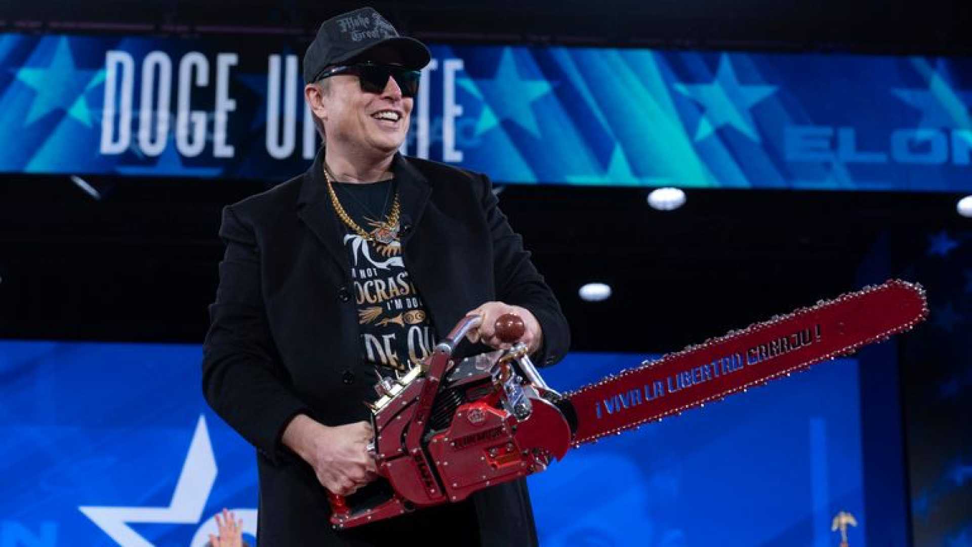 Elon Musk Cpac Chainsaw February 2025