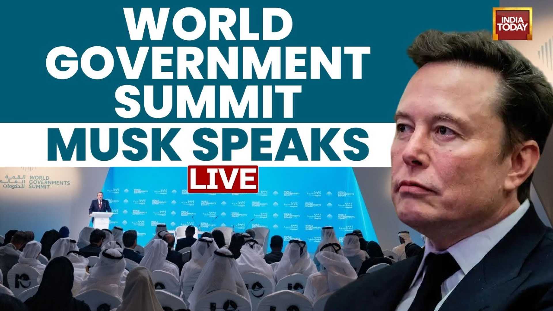 Elon Musk Speaking At The World Governments Summit 2025