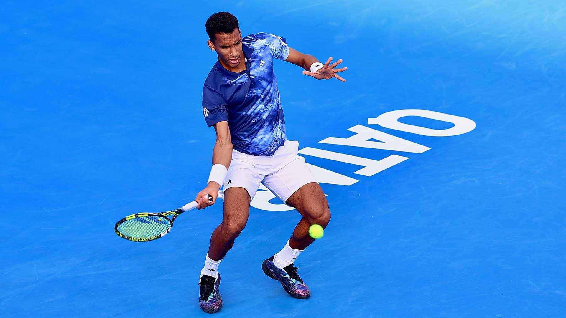 Felix Auger Aliassime Atp Doha Match