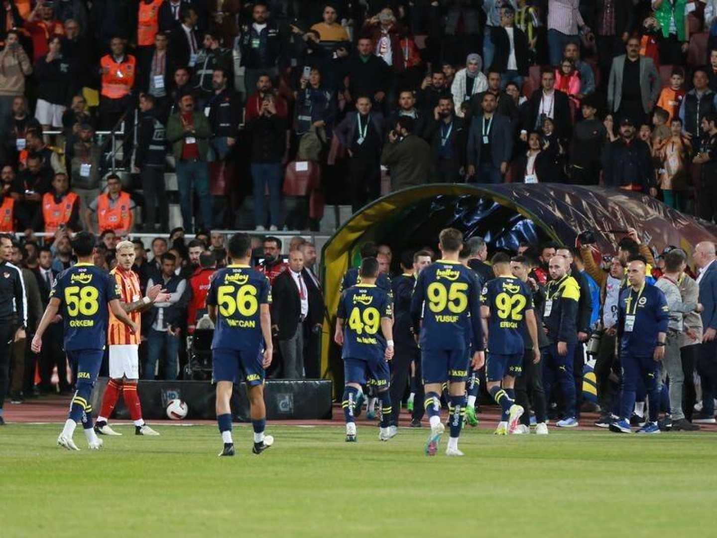 Fenerbahce Soccer Team In Action