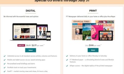 Financial Times Subscription Offer Promotion