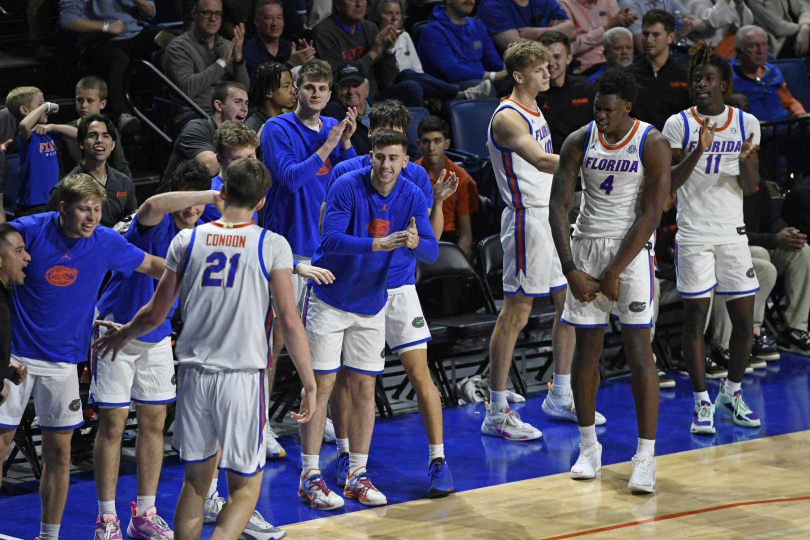 Florida College Basketball Team Celebration