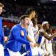 Florida Gators Basketball Players Celebrating During Game