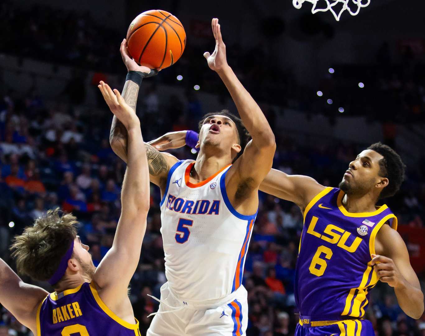 Florida Gators Basketball Team Playing Lsu Tigers