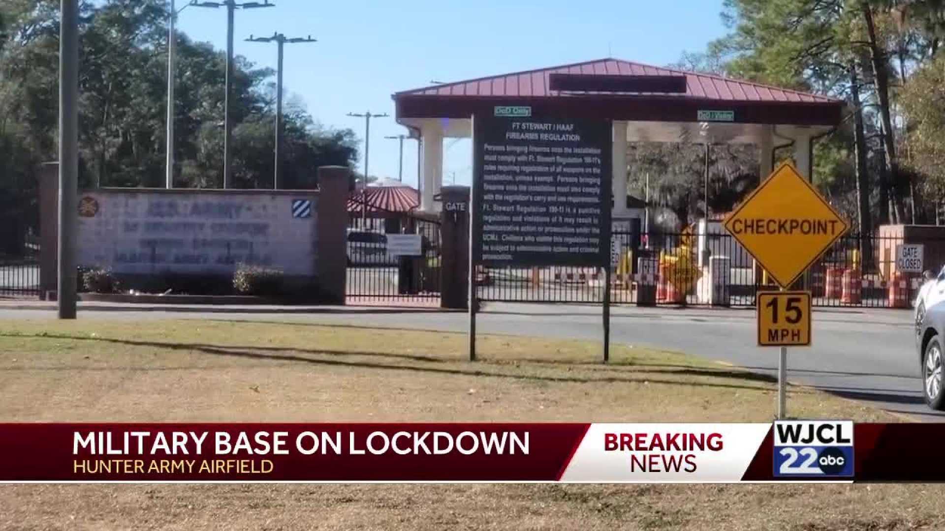 Ft. Riley Military Base Lockdown Emergency Scene