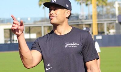 Giancarlo Stanton Yankees Spring Training Workout