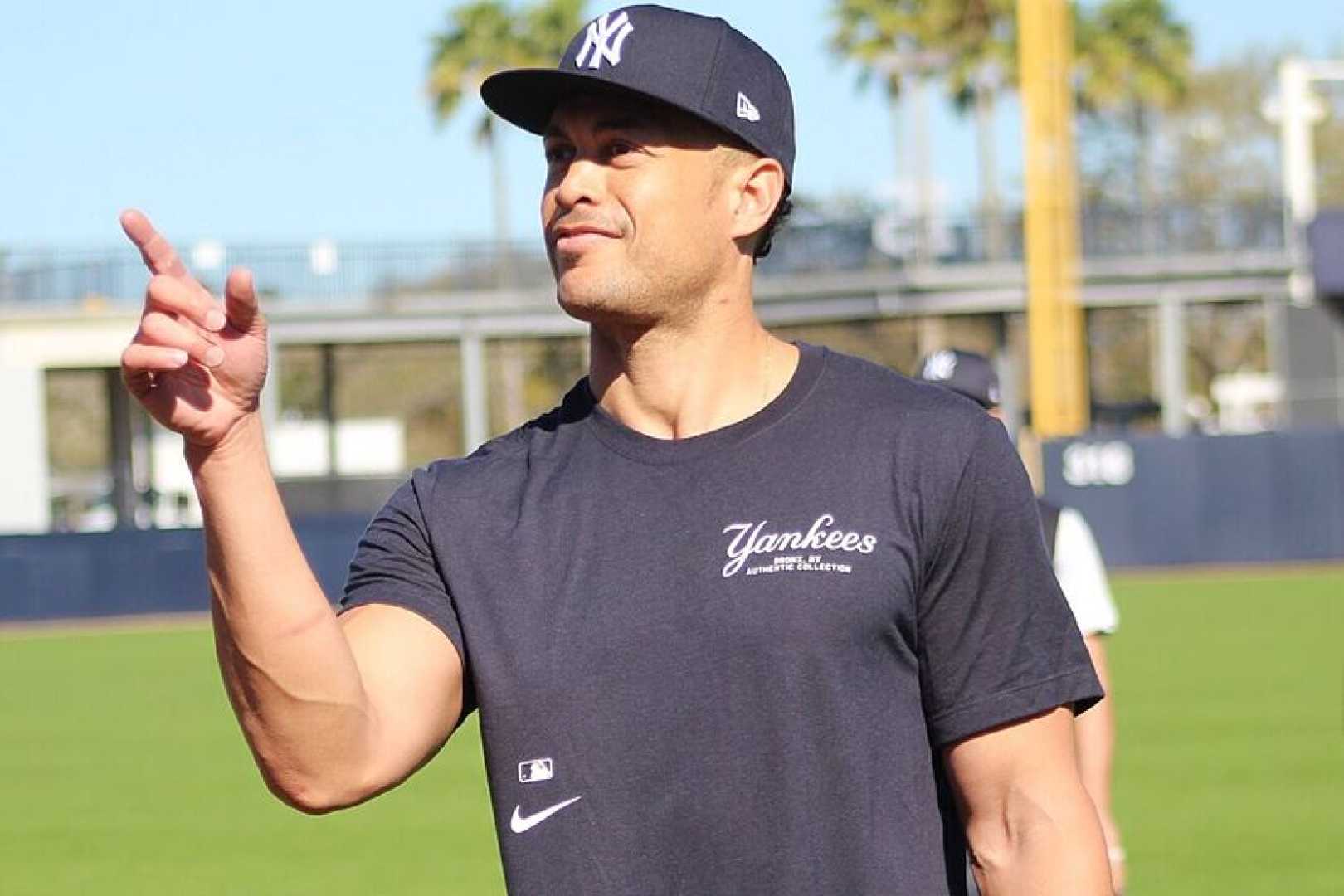 Giancarlo Stanton Yankees Spring Training Workout