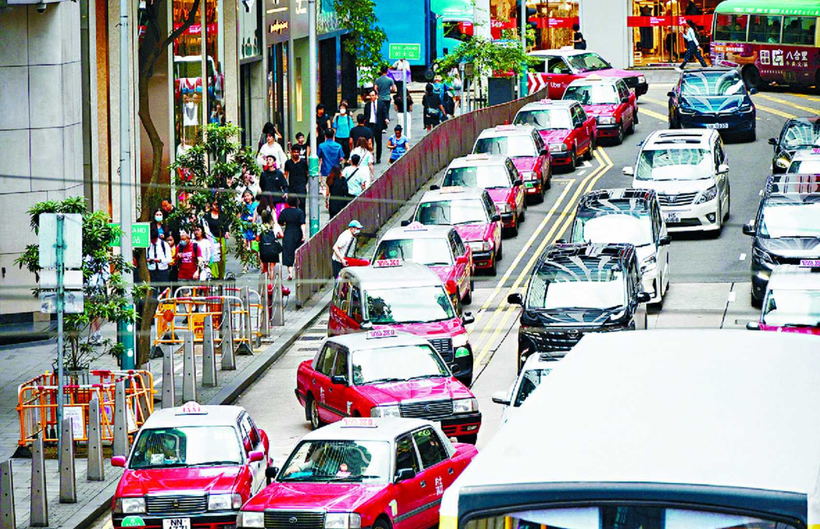 Hong Kong Taxi Strike Against Ride Hailing