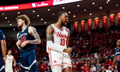 Houston Basketball Players Celebrating Victory