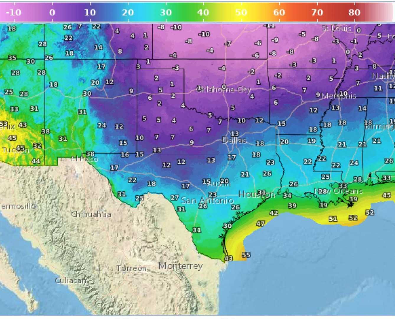 Houston Cold Front Freeze Warning