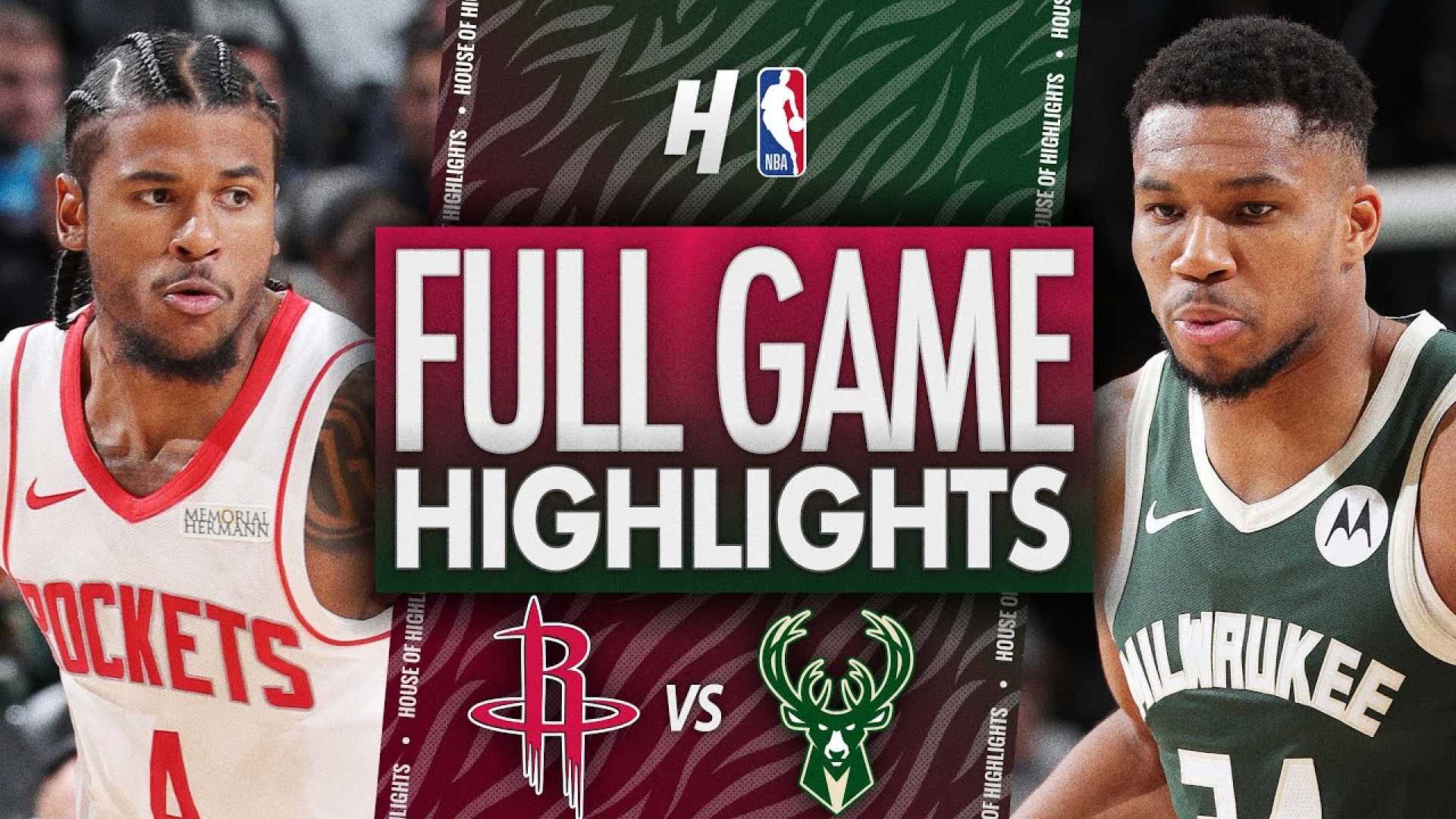 Houston Rockets Vs Milwaukee Bucks Basketball Game