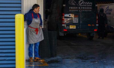 Ice Agents At Seafood Wholesaler Newark