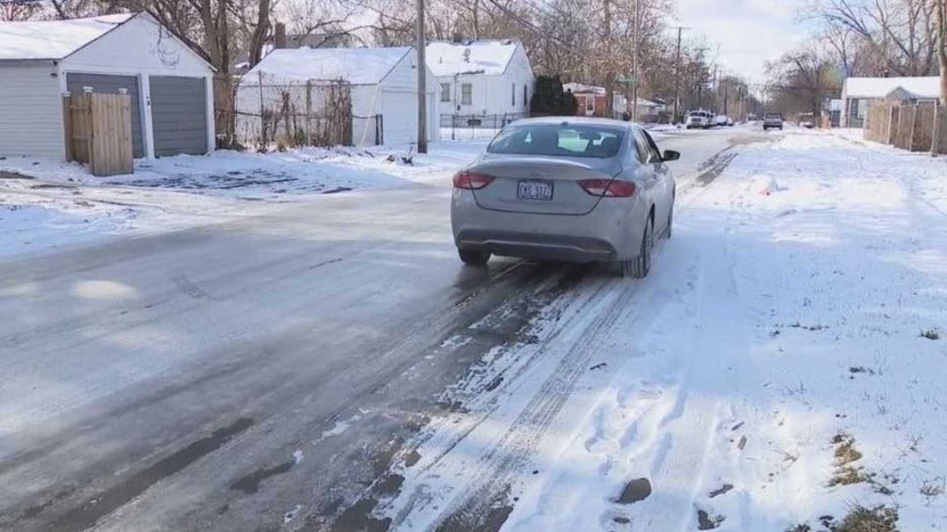 Icy Roads Metro Detroit Winter Weather