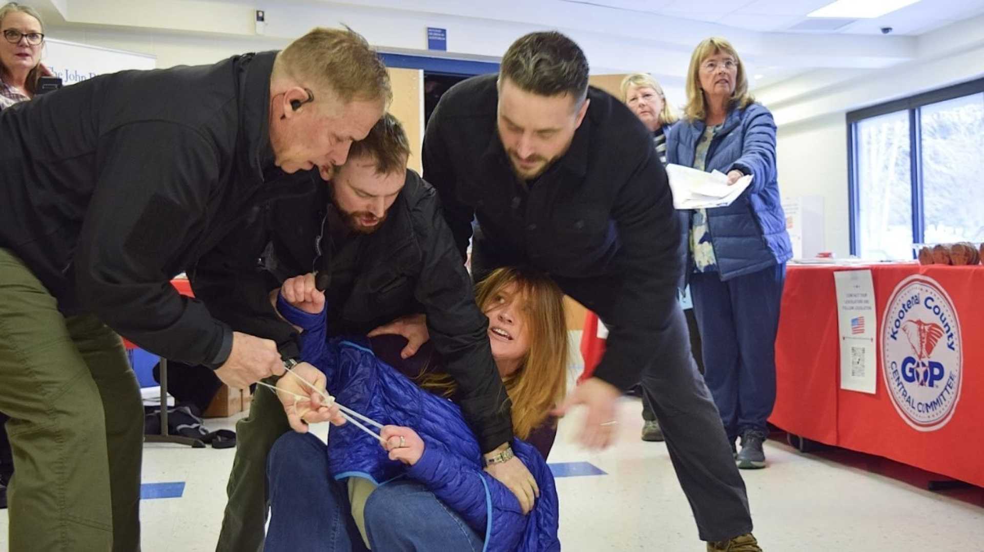 Idaho Town Hall Meeting Chaos Security Removal