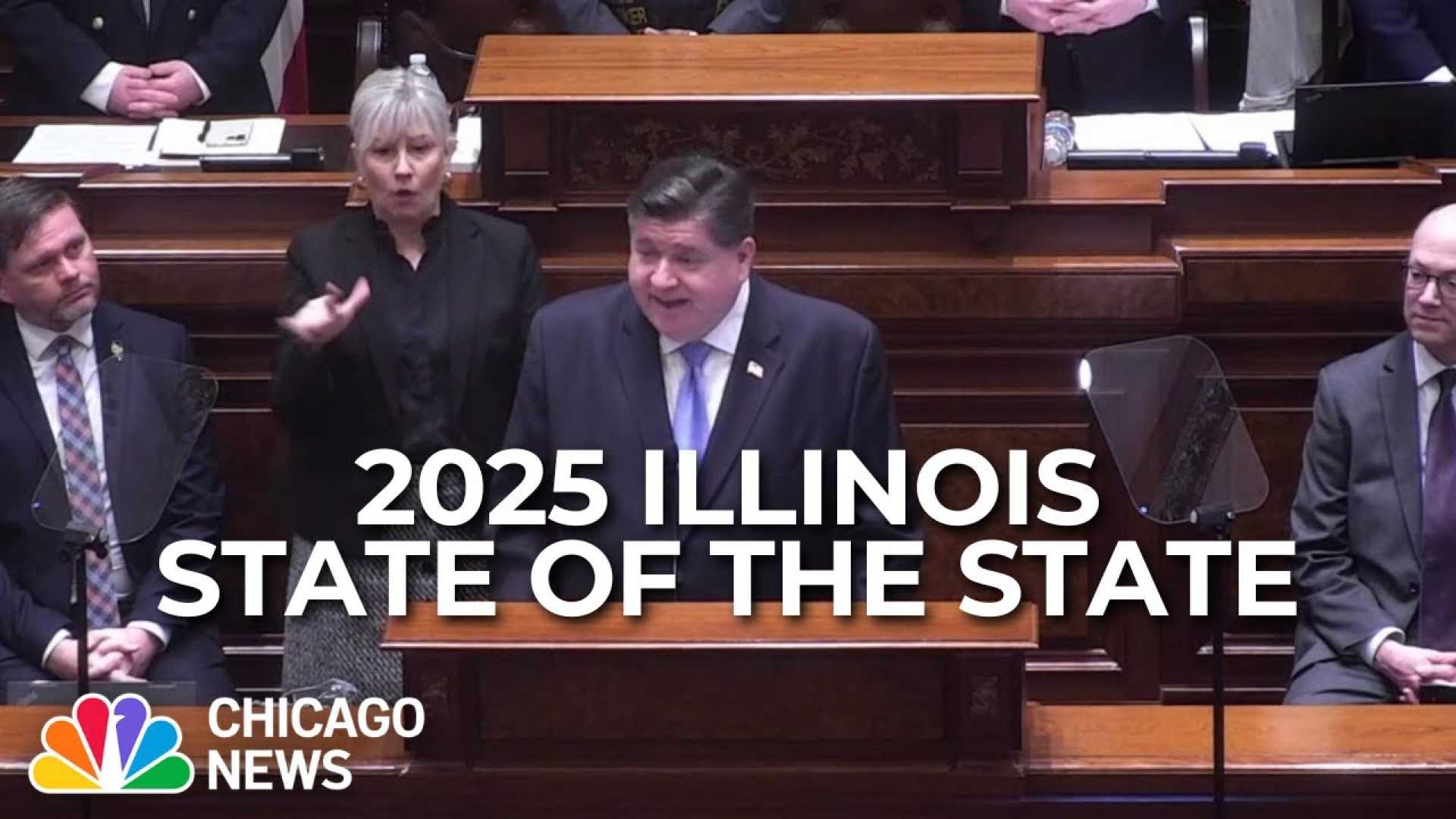 Illinois Governor Jb Pritzker State Of The State Address 2025