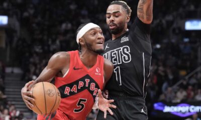 Immanuel Quickley Toronto Raptors Basketball Action