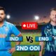 India Vs England Cricket Odi Match