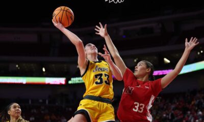 Iowa Rutgers Basketball Game Action