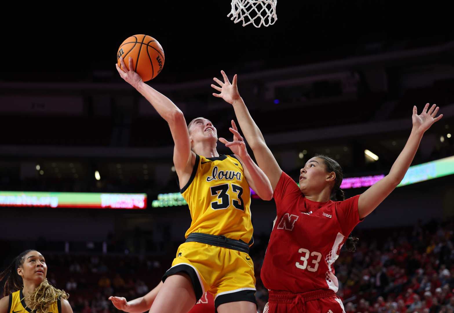 Iowa Rutgers Basketball Game Action