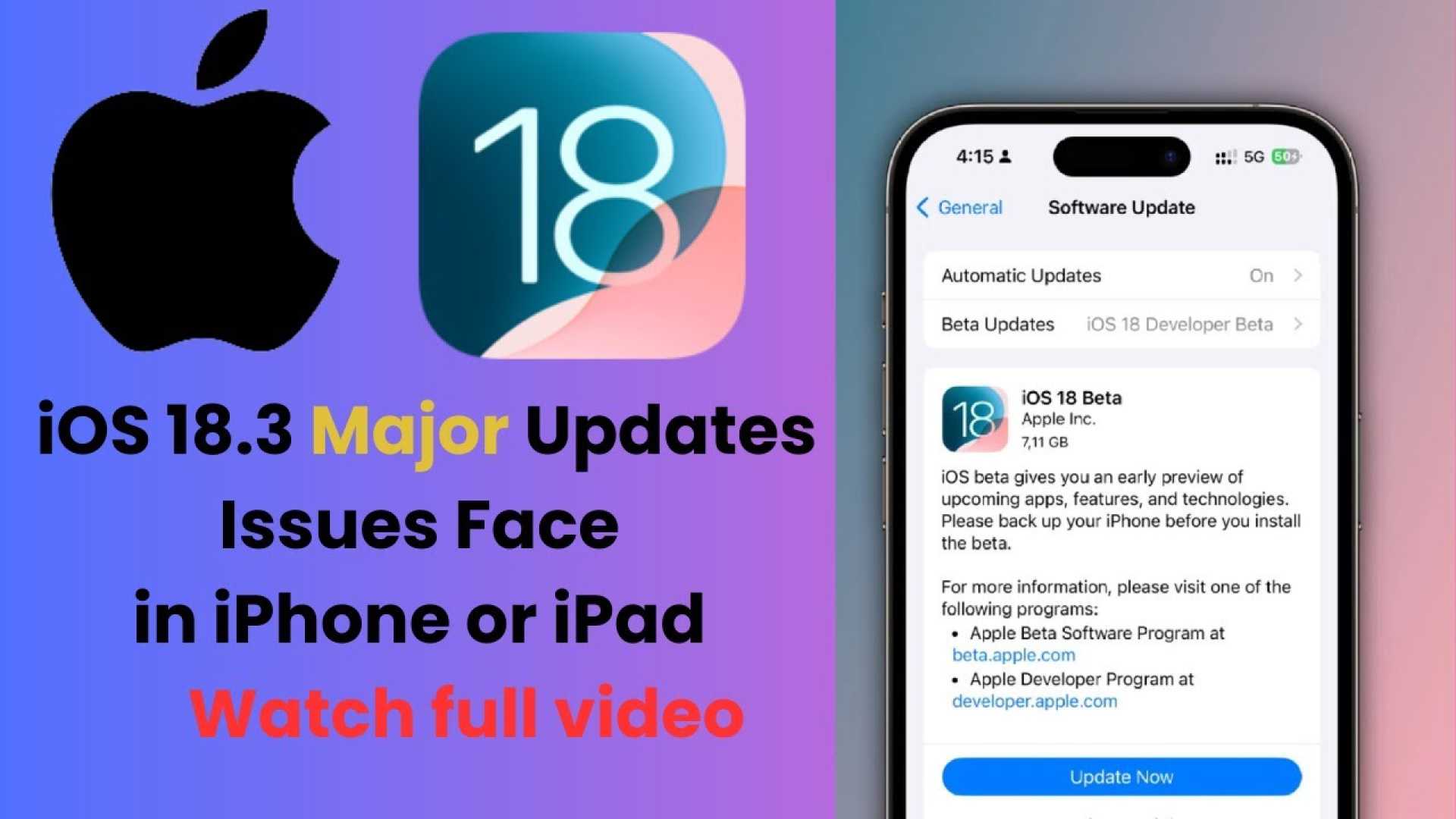 Iphone 11 Ios 18.3 Update Screenshot