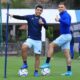 Iván Alonso And Vicente Sánchez With Guillermo Almada During A Pachuca Training Session 2022