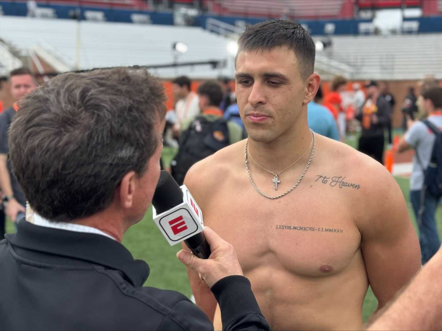 Jack Bech Senior Bowl Tattoos Honoring Brother