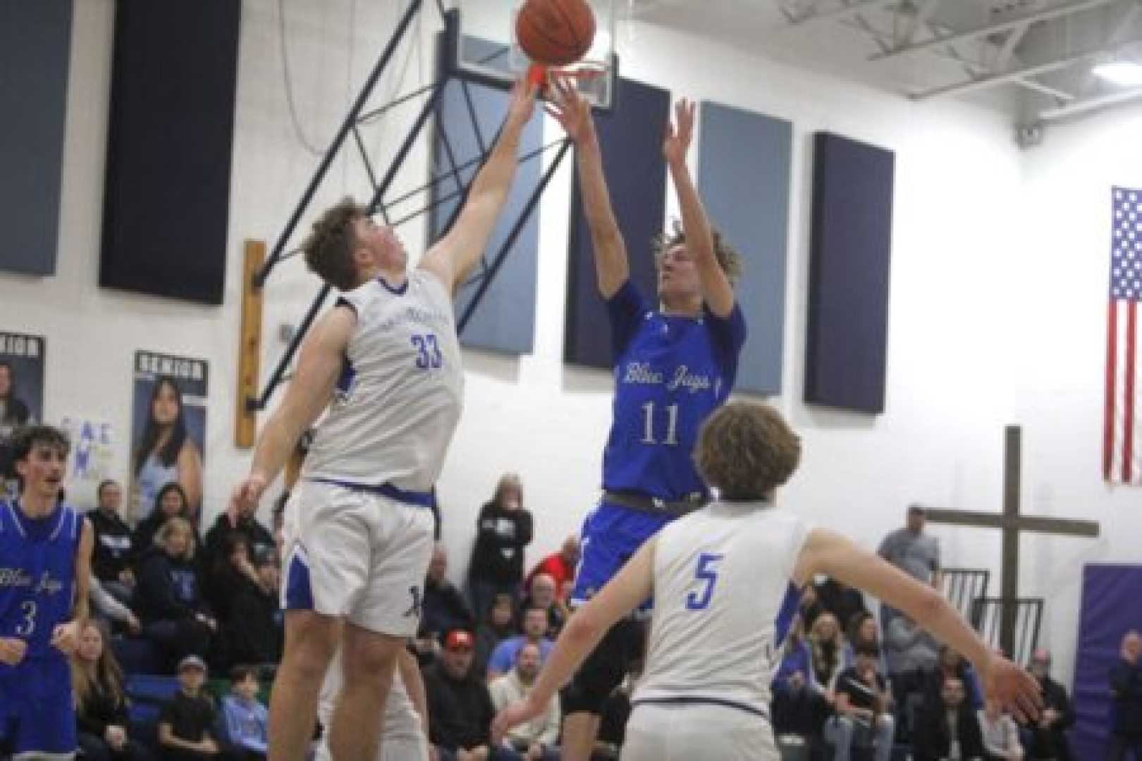 Jackson Milton Basketball Game Action