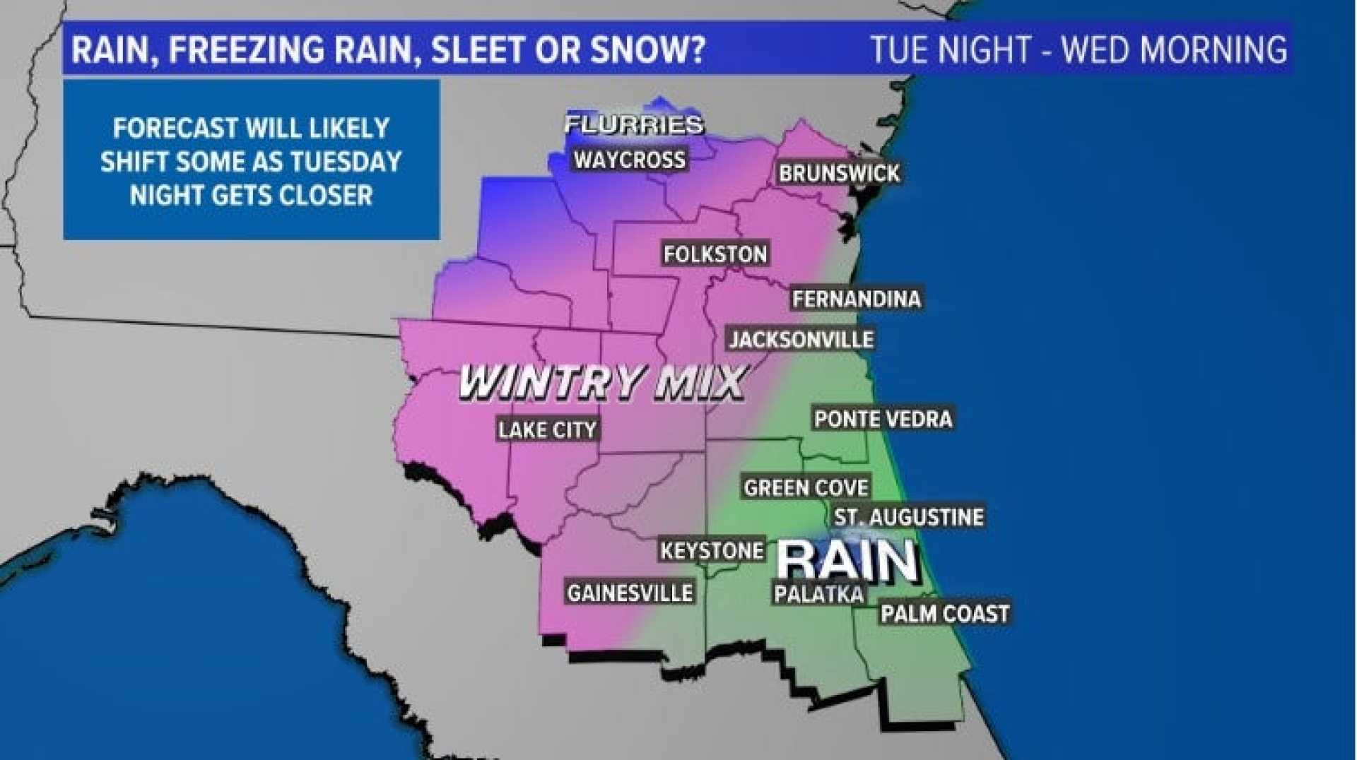 Jacksonville Weather Forecast Cold Freeze