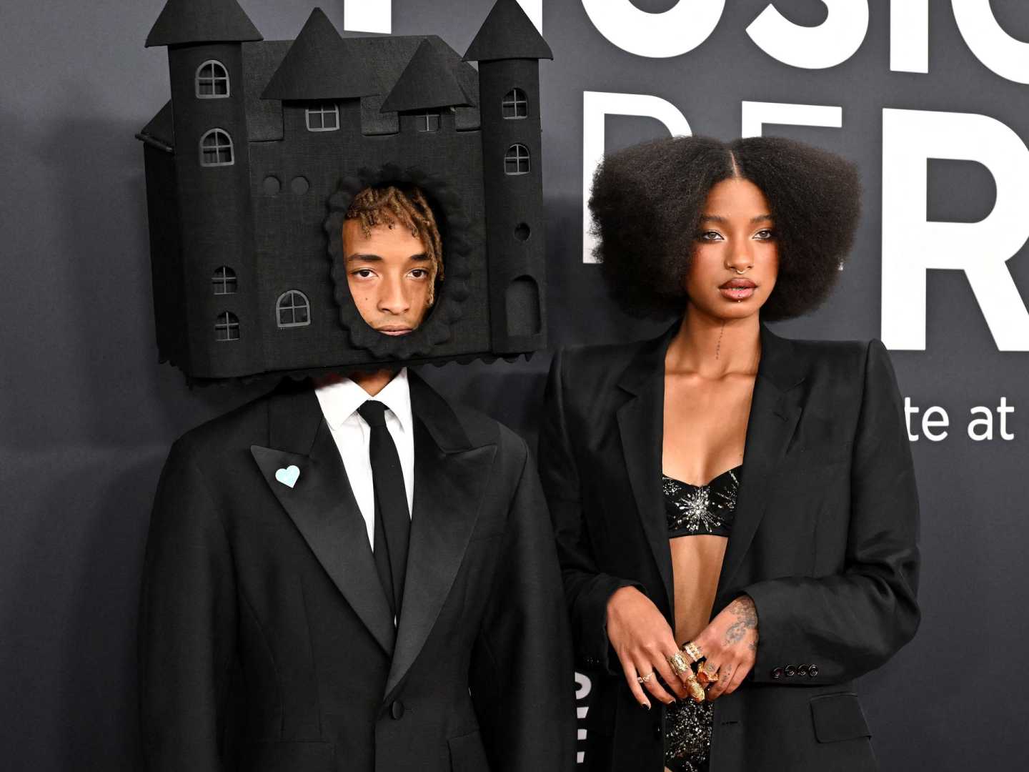 Jaden Smith Grammys 2025 Castle Headpiece