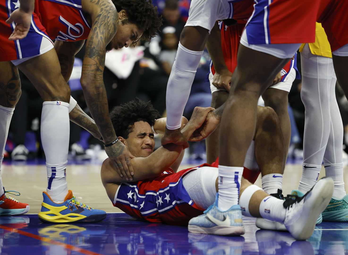 Jared Mccain Sixers Rookie Knee Injury