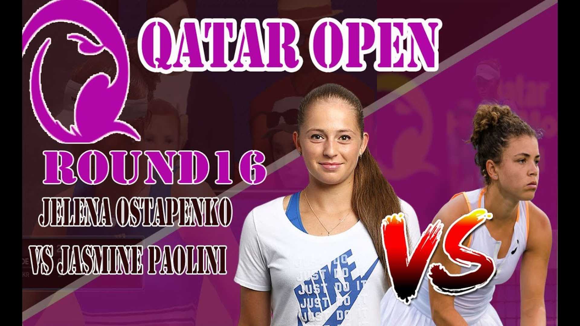 Jasmine Paolini Jelena Ostapenko Qatar Open 2025 Match