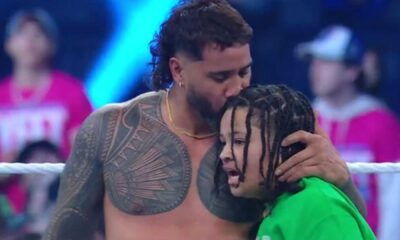 Jey Uso Celebrates Winning The 2025 Royal Rumble