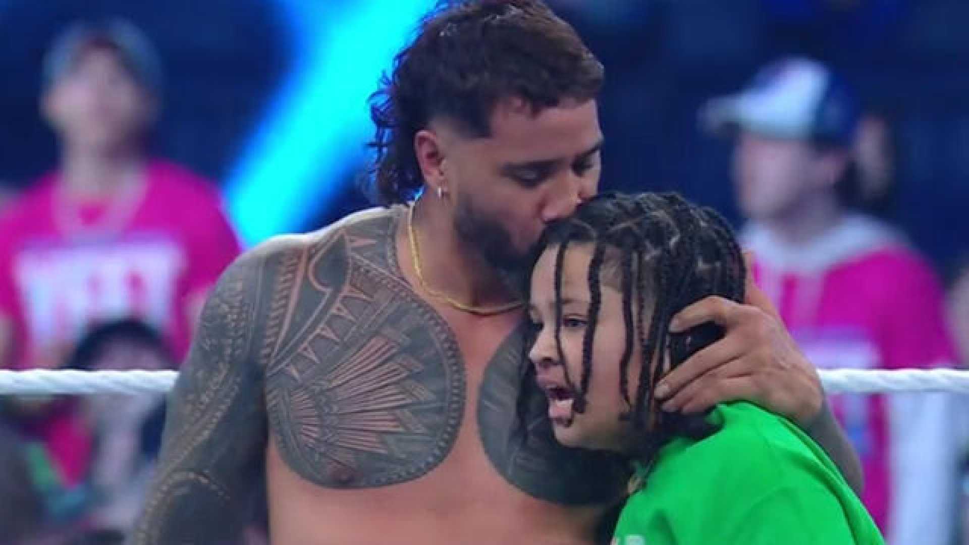 Jey Uso Celebrates Winning The 2025 Royal Rumble