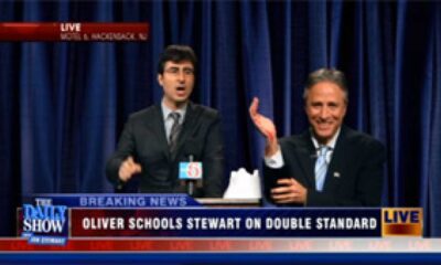 Jon Stewart Bleeding On Air