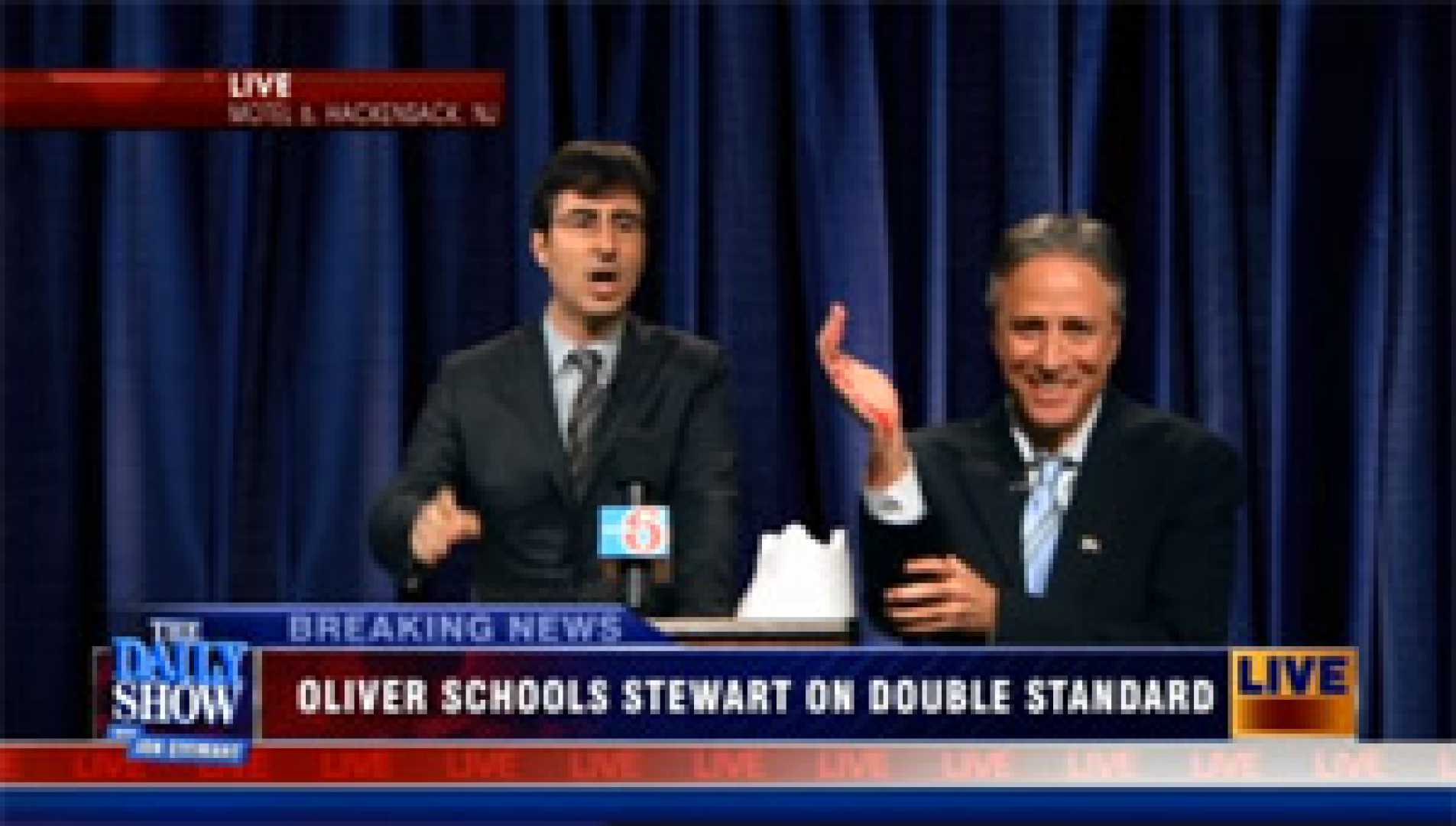 Jon Stewart Bleeding On Air